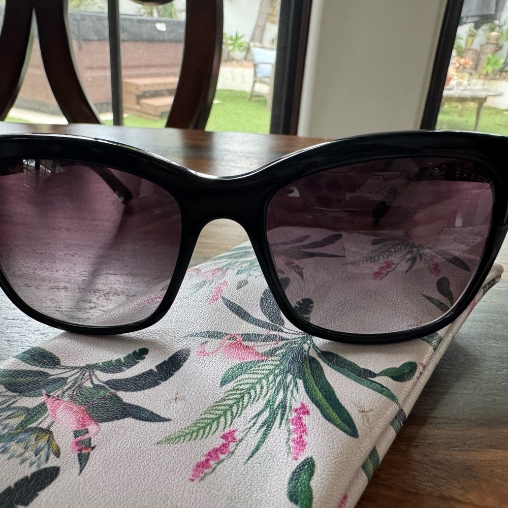 Ted Baker Black Wayfarer Sunglasses